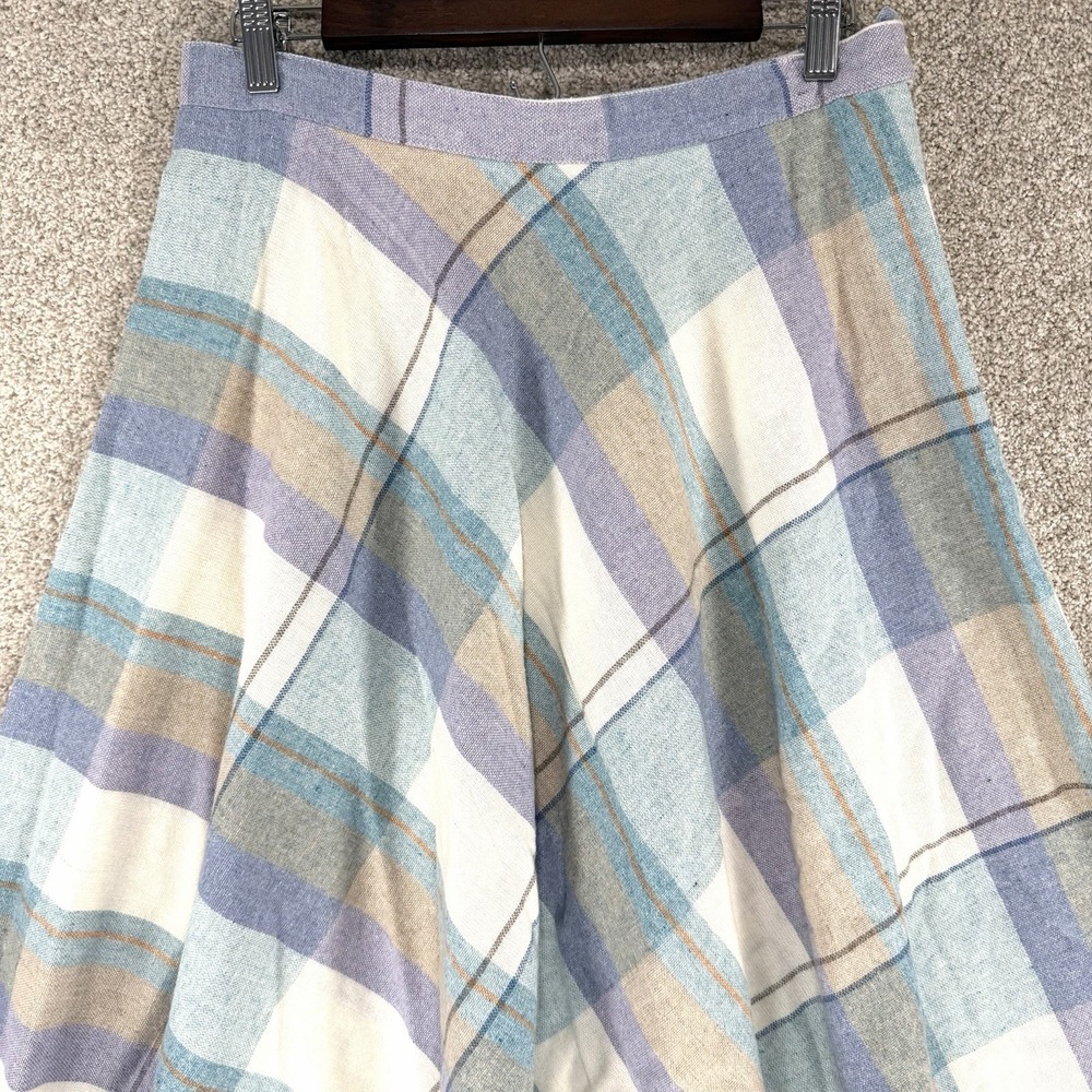 VTG Sweet Topping Wool Blend Pastel Skirt 16 Pleated Acedamia Cottage Core Midi - Picture 2 of 6